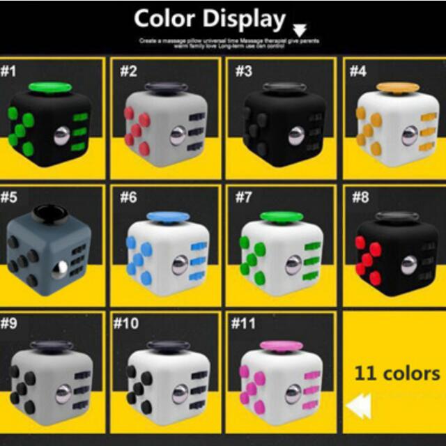 Fidget Cube (Category: Interactive Toys) located in Singapore. Submitted by sin.gadget (Listing ID 101586365, Image 3). Description: Brand New !!! In Stock / Available !!! Fidget Bag : ( $1 Each ) _ Fidget Cube Bag _ Fidget Spinner Bag . Take Note : SINCE it's Clearance Sale so Colours will be Chosen Randomly Meet up / Collect it At Sembawang Mrt ( Sun Plaza ).