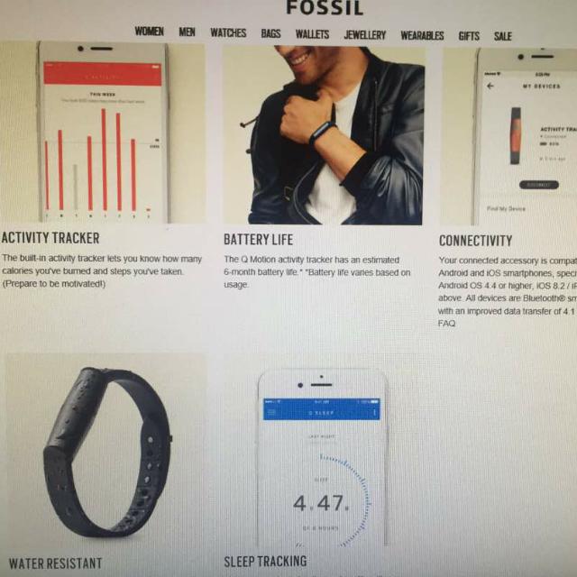 Fossil on sale q motion