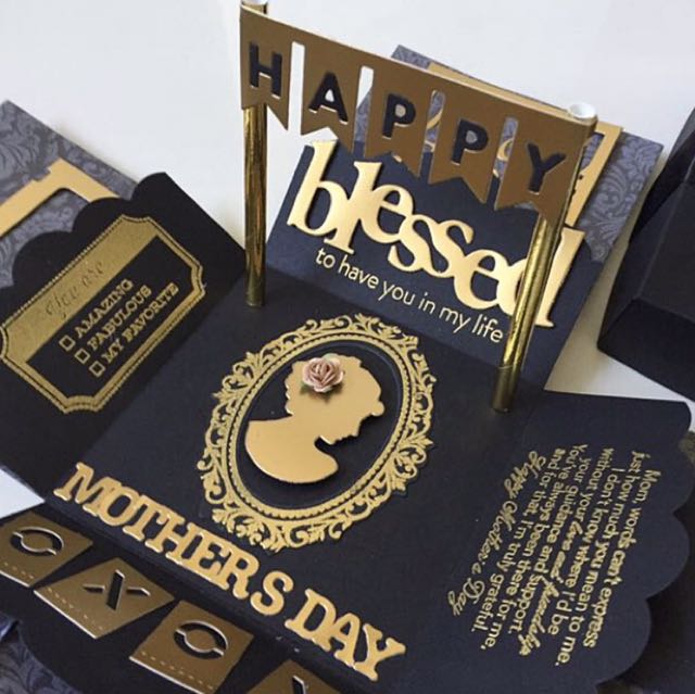 mother's day exploding box card