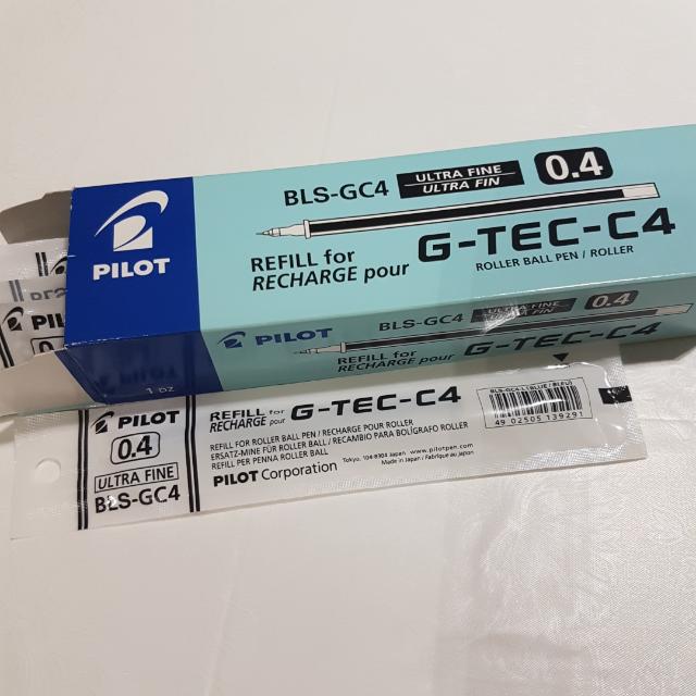Pilot G Tec C4 Blue 0 4 Refill Books Stationery Stationery On Carousell