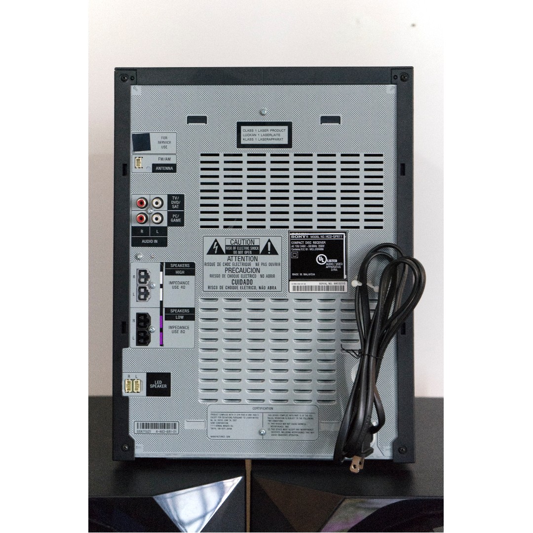 Sony Mini HiFi Component System LBTGPX77 (Moving out sale), Audio