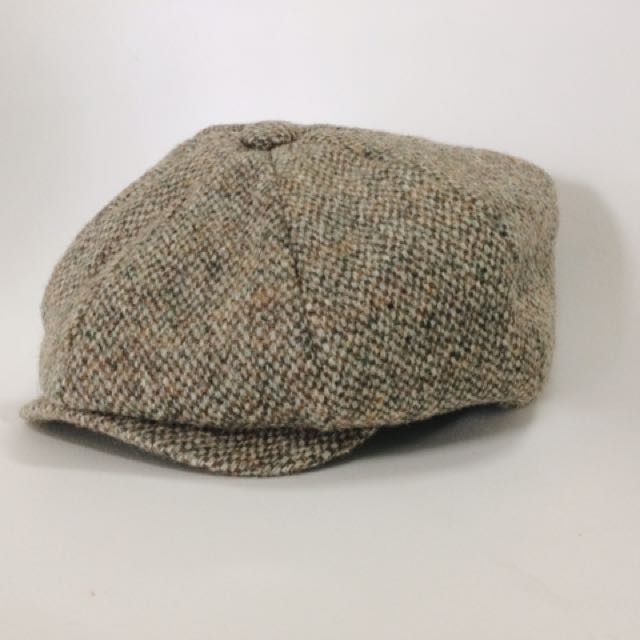 stetson harris tweed newsboy cap
