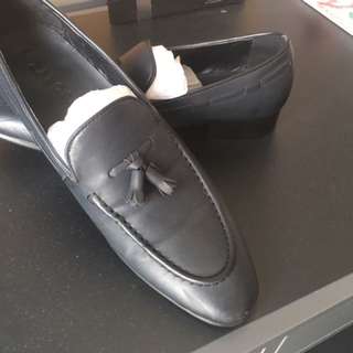 Zalora PU Leather Tassel Loafers