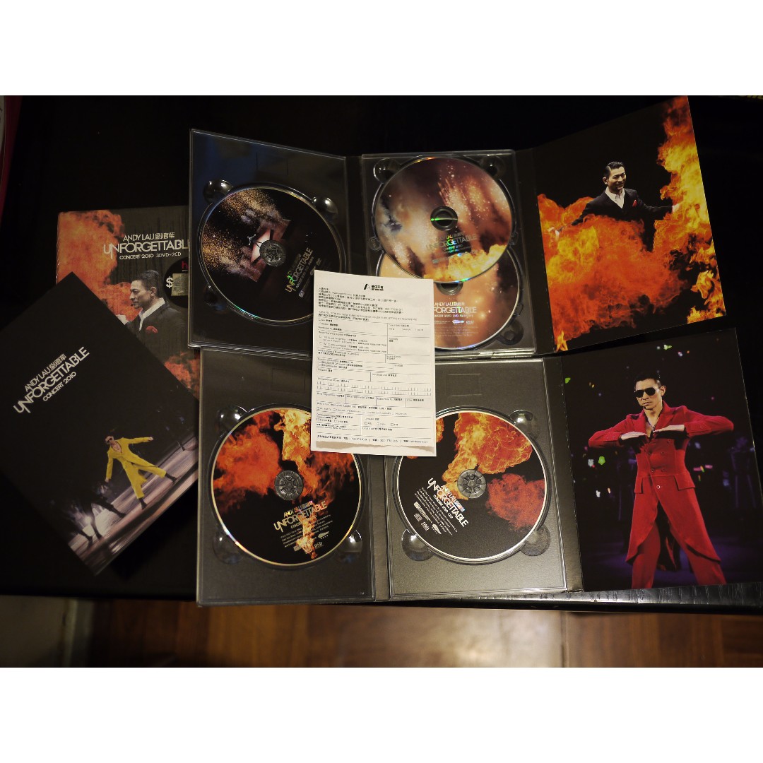 Andy Lau 劉德華Unforgettable Concert 2010 3DVD + 2CD Used, 興趣與