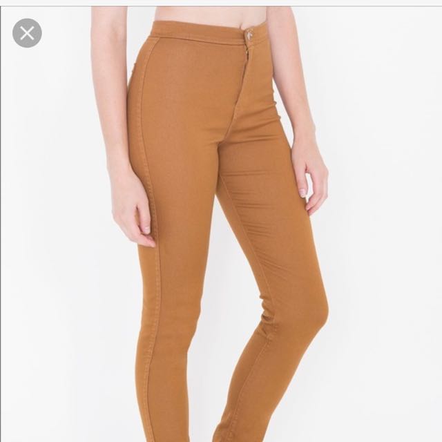 camel color women's jeans