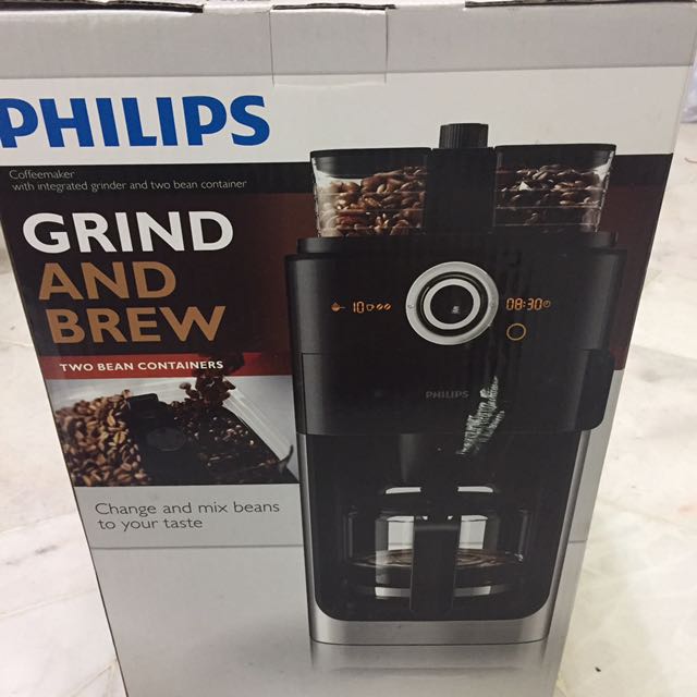 Philips Grind and Brew Coffee Maker HD7762, TV & Home Appliances