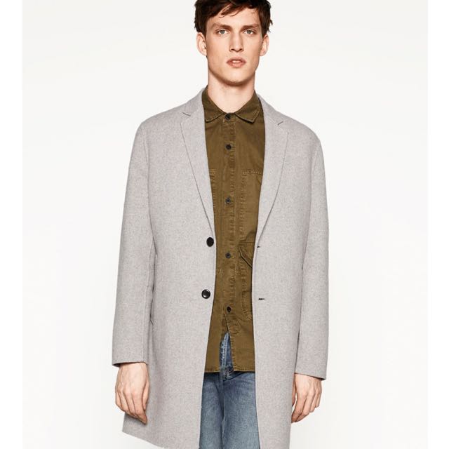 zara men's wool coat