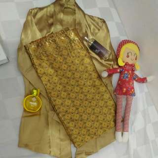 Set Kebaya Kutubaru Warna Hijau