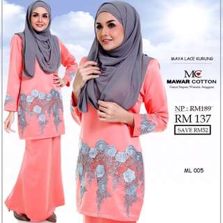 Maya Lace Kurung By Mawar Cotton