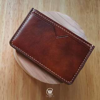 Handmade Genuine Full Grain Leather Card Holder | Handcrafted | Handstitched | D45