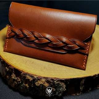 Handmade Genuine Full Grain Leather Card Holder | Handcrafted | Handstitched | D46