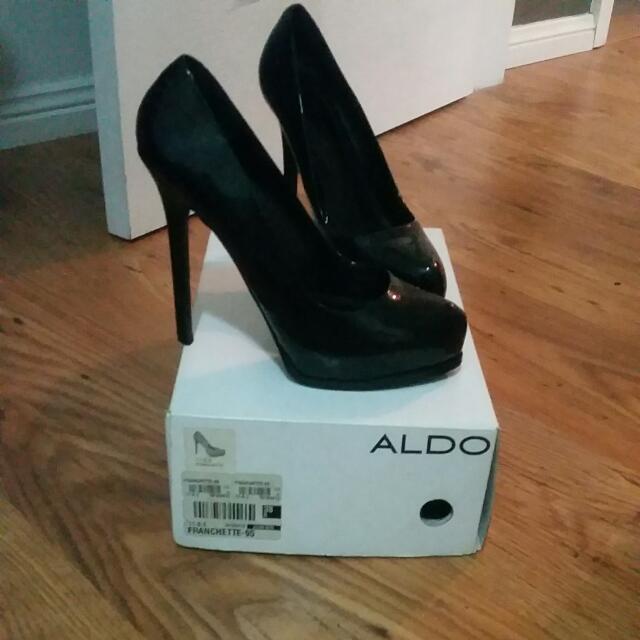 aldo black shoes womens