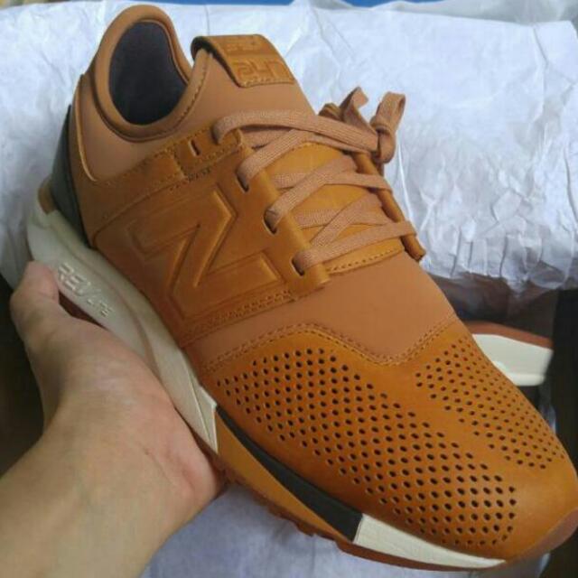 new balance 247 luxe brown leather