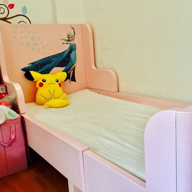 Child Extendable Bed Ikea Busunge Furniture Beds Mattresses On Carousell