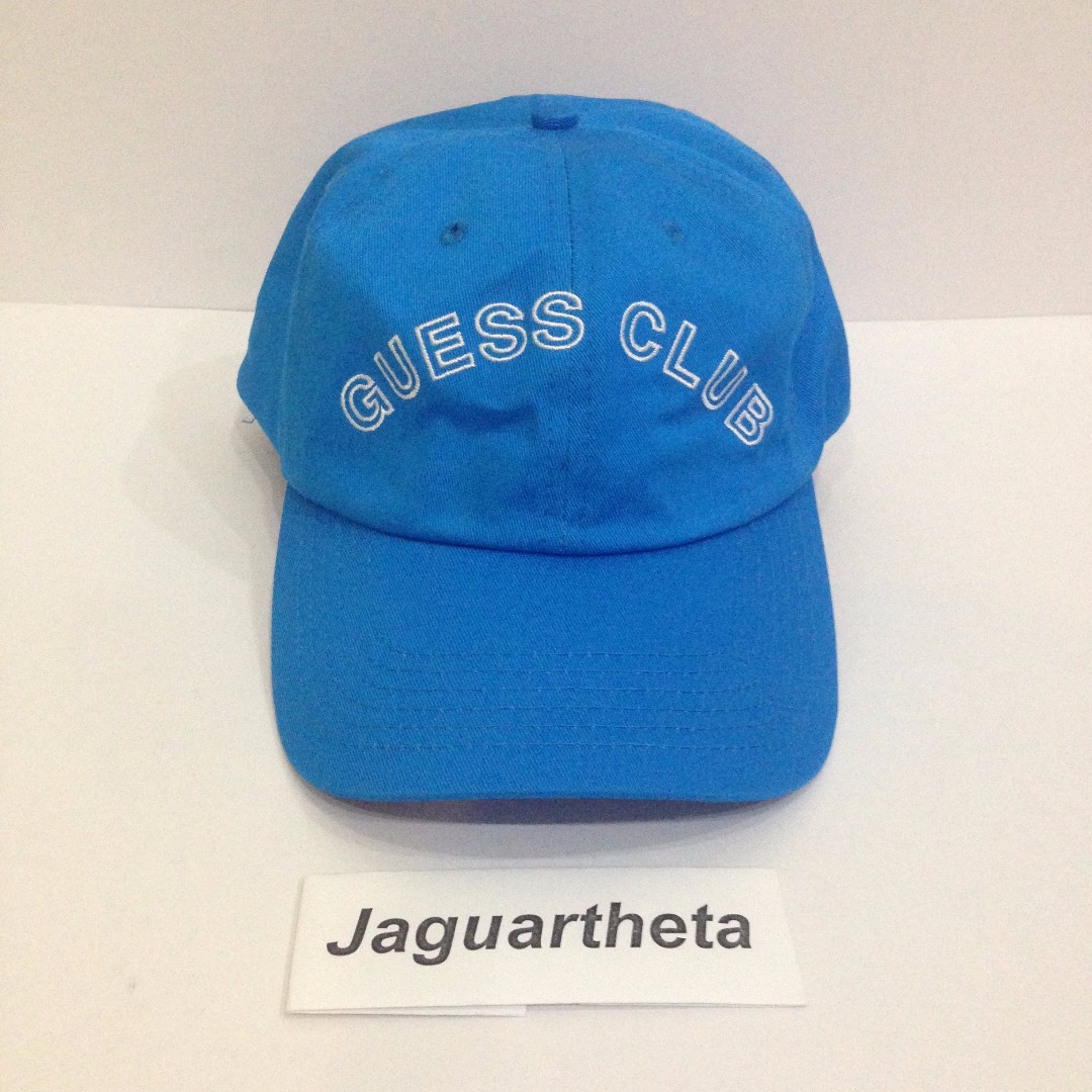 Guess ASAP Rocky Guess Club Cap Blue White, Men's Fashion, Tops & Sets, Formal Shirts on Carousell