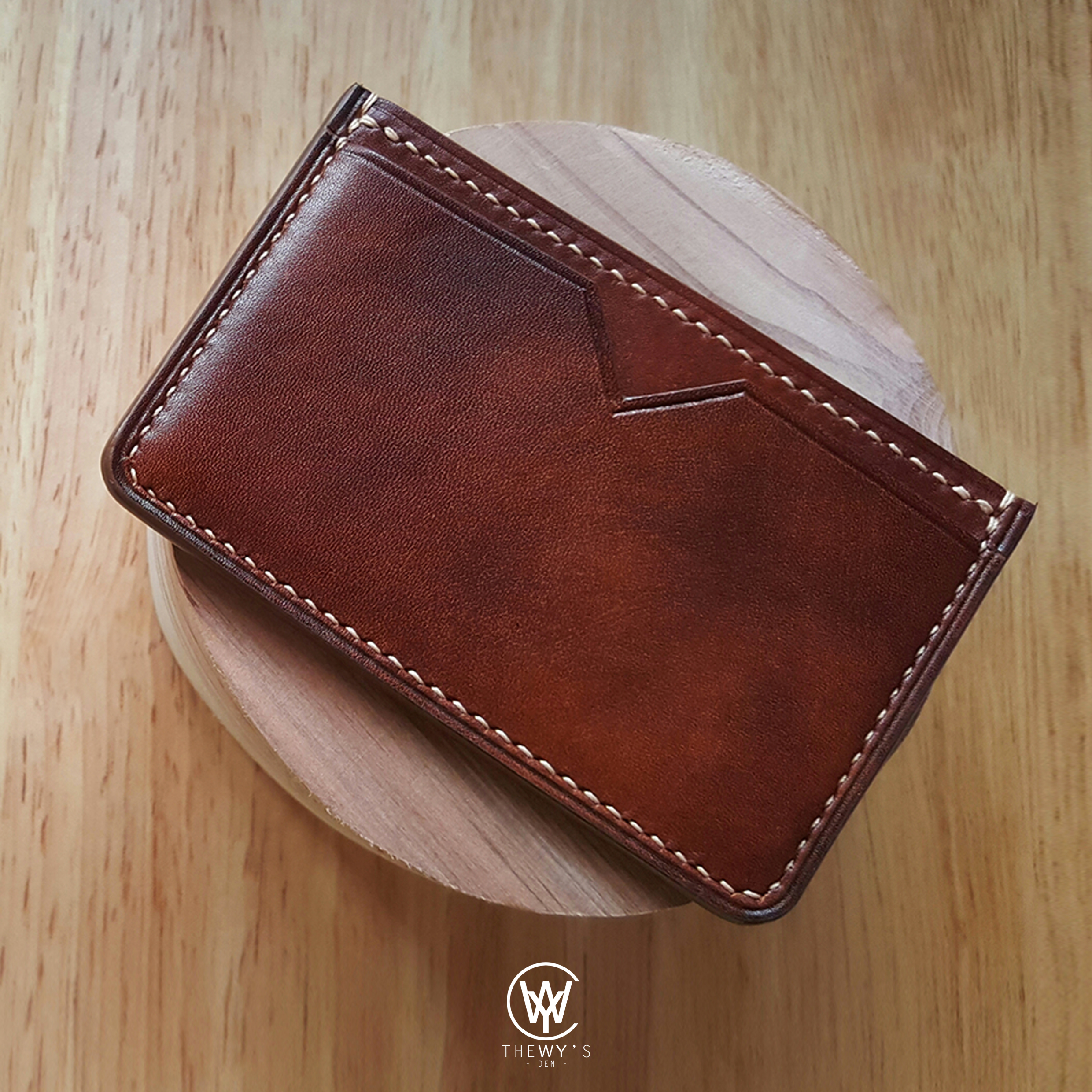 Handmade Genuine Full Grain Leather Card Holder Handcrafted Handmade Genuine Full Grain Leather Card Holder Handcrafted