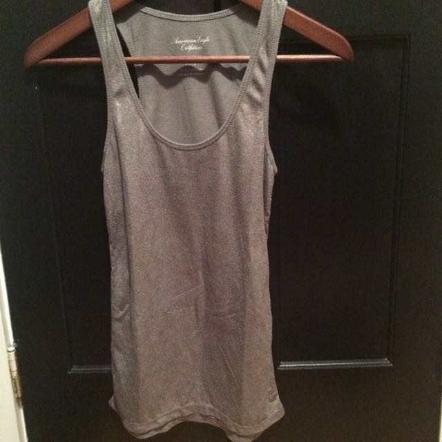 Shiny Gold Tank Top Women S Fashion Clothes On Carousell