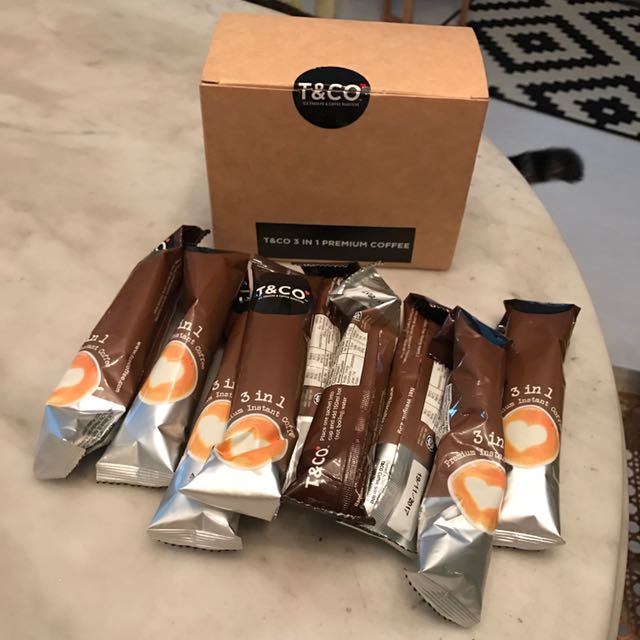 T Co Premium Instant Coffee 9 Satchets Food Drinks Drinks On Carousell