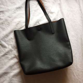 Reversible Black-Brown Bag
