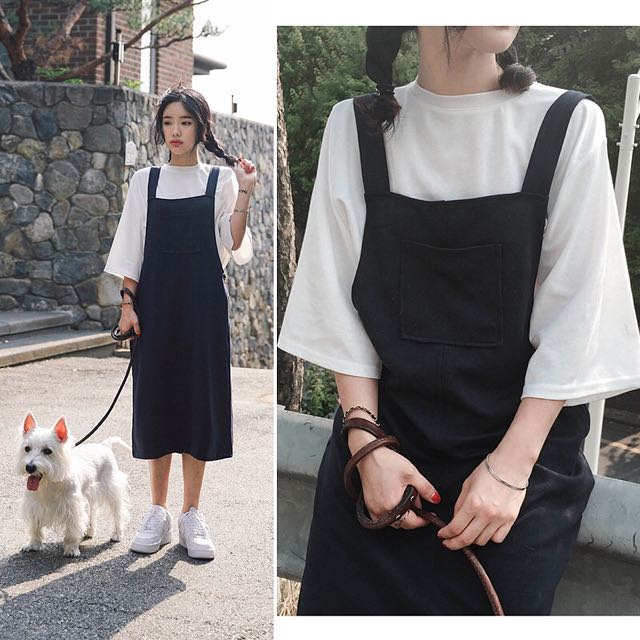 vintage dungaree dress