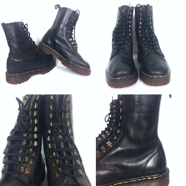 Reduced Auth DR. MARTENS Assange Biker Boots Unisex