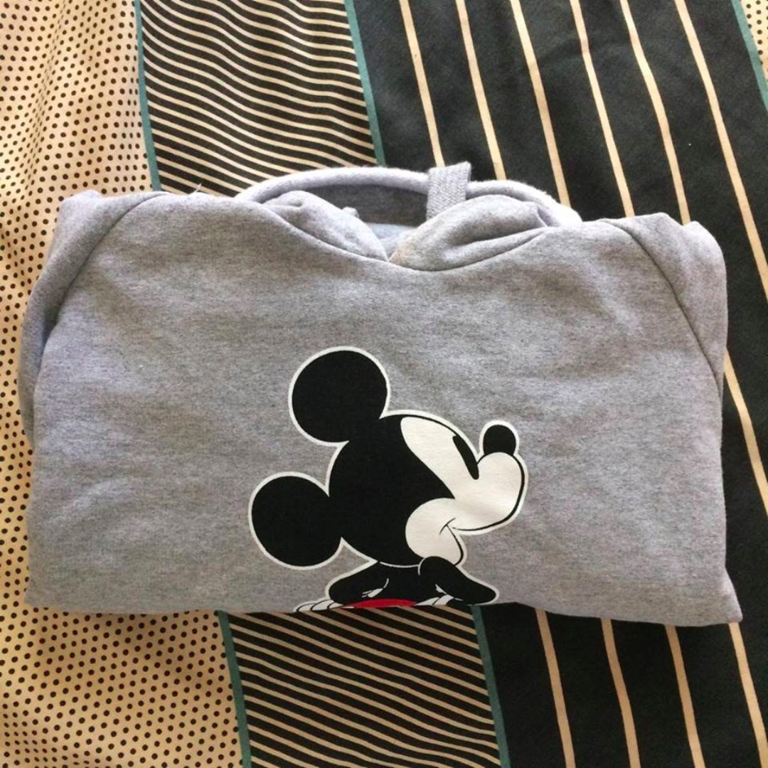 Disney Mickey Mouse Cropped Hoodie Size 10 Uk Womens Women S