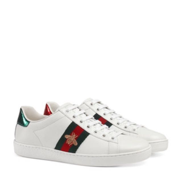 Gucci Beetle Embroidered Sneakers 
