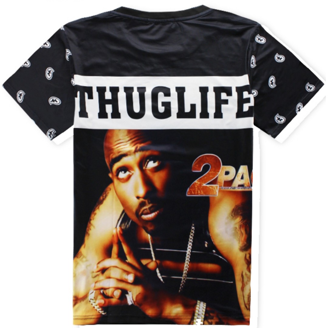 T-shirt Uomo Tupac Shakur Licenza Ufficiale 2Pac Preghiera - Foto 3