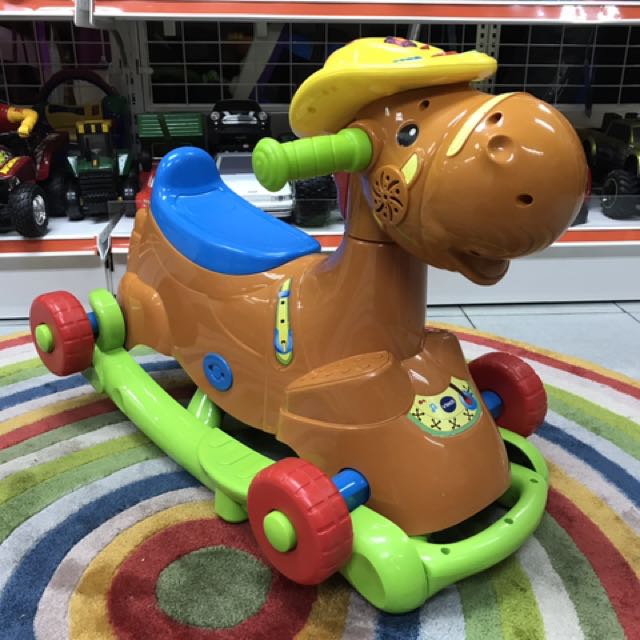 Vtech Plastic Rocking Horse for Toddlers 2in1 Smart Rideon Rocker
