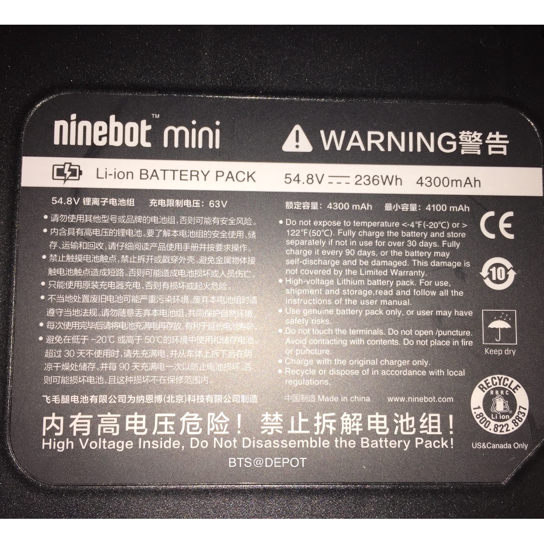 Ninebot mini pro battery not charging on sale