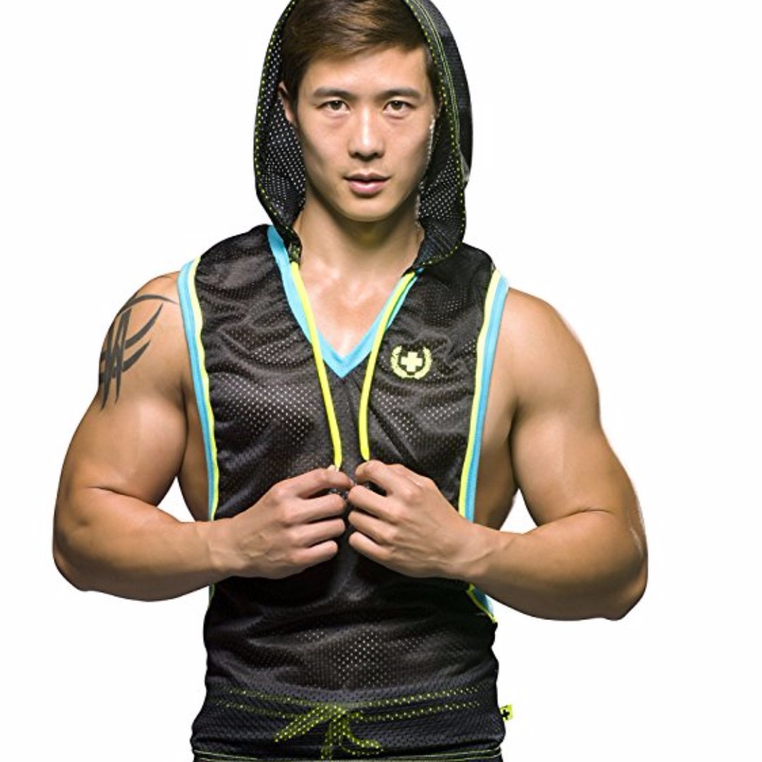 Andrew Christian Jet Sleeveless Hoodie M Size