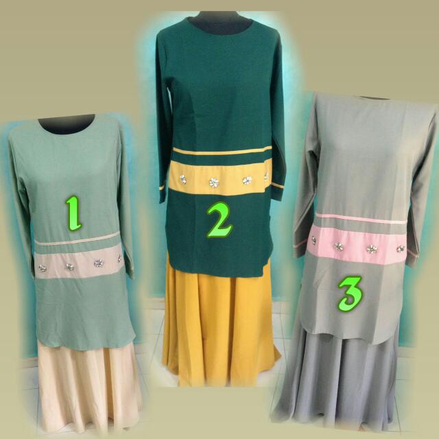 Baju Raya 2017 Idea Mod Kurung Style With Balloon Sleeves Fashion Fashion Pants Baju Kurung Fashion