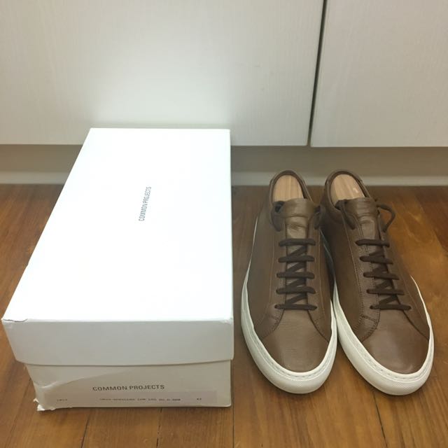 common projects brown sneakers