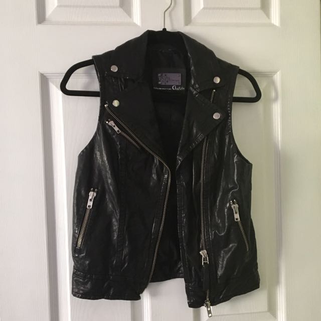 Mackage leather vest hotsell