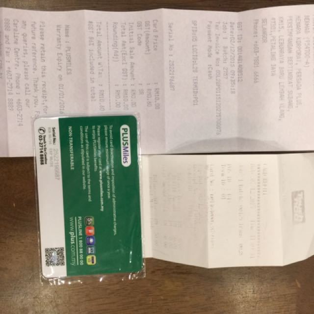 Malaysia Touch N Go Plus Miles Card Car Accessories On Carousell