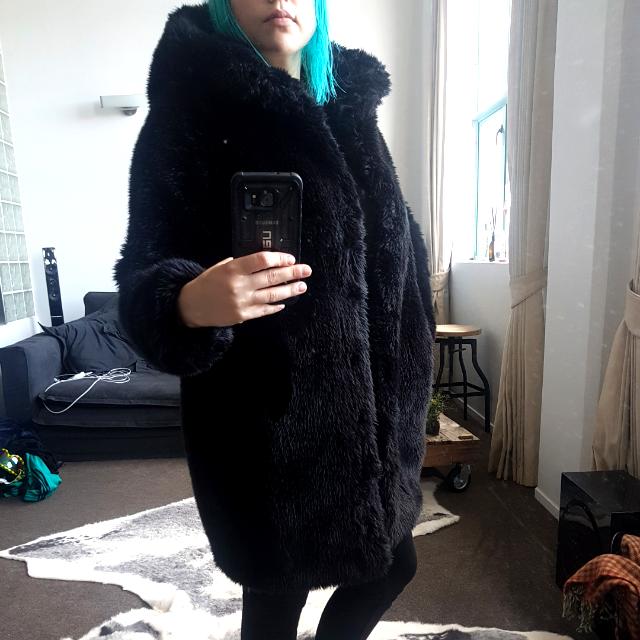 Monki sale fur coat