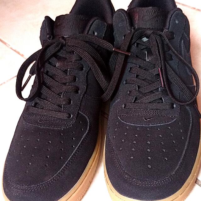 Nike Air Force (Black Gum Sole), Men's Footwear, Sneakers on