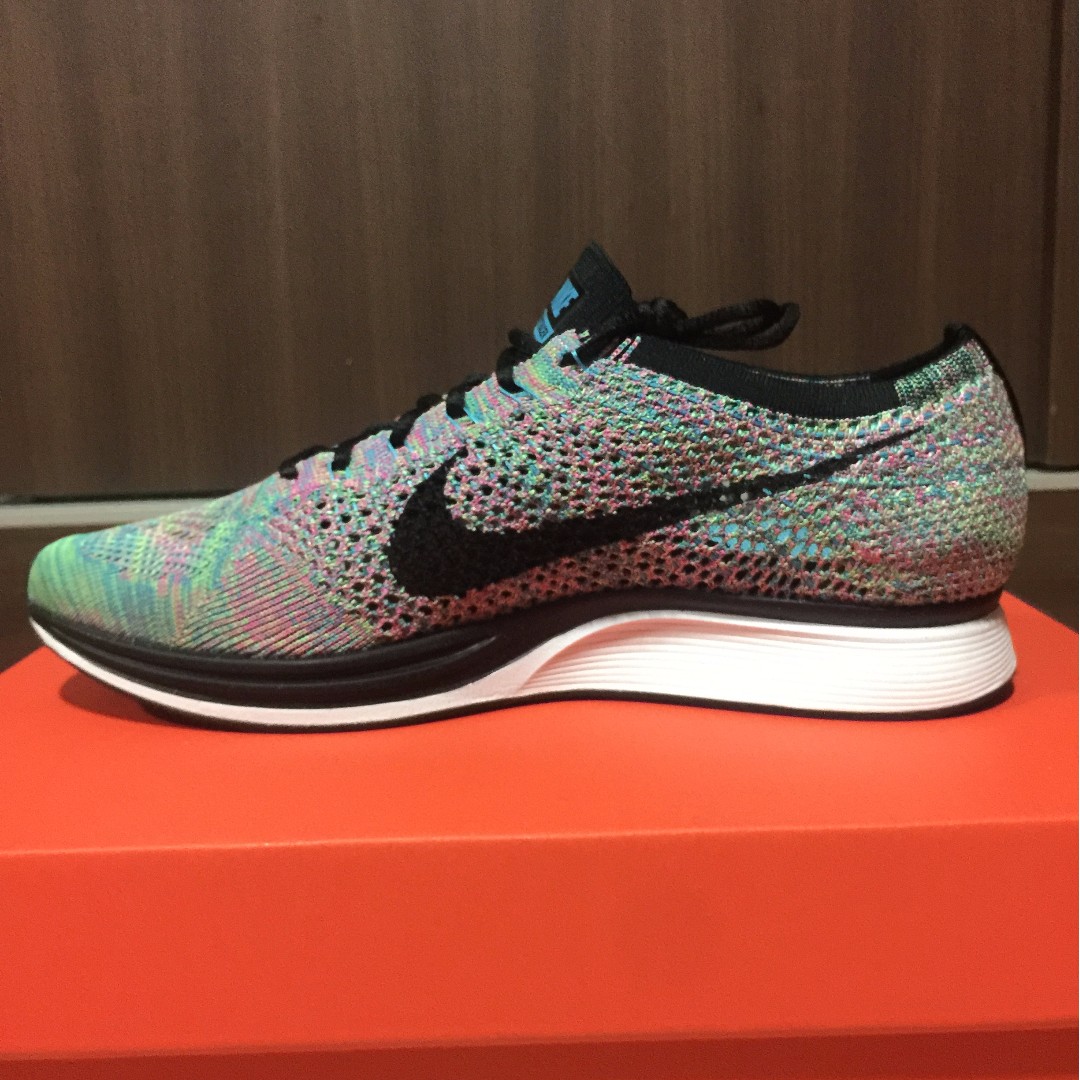 Nike Flyknit Racer 2.0 Multicolor Men s Fashion Footwear Sneakers on Carousell