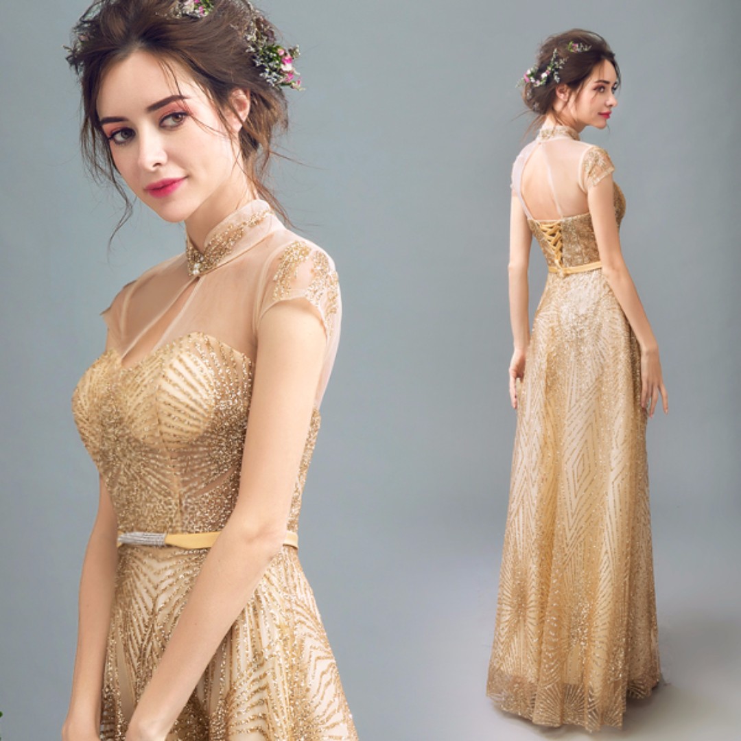 glitter dinner dress