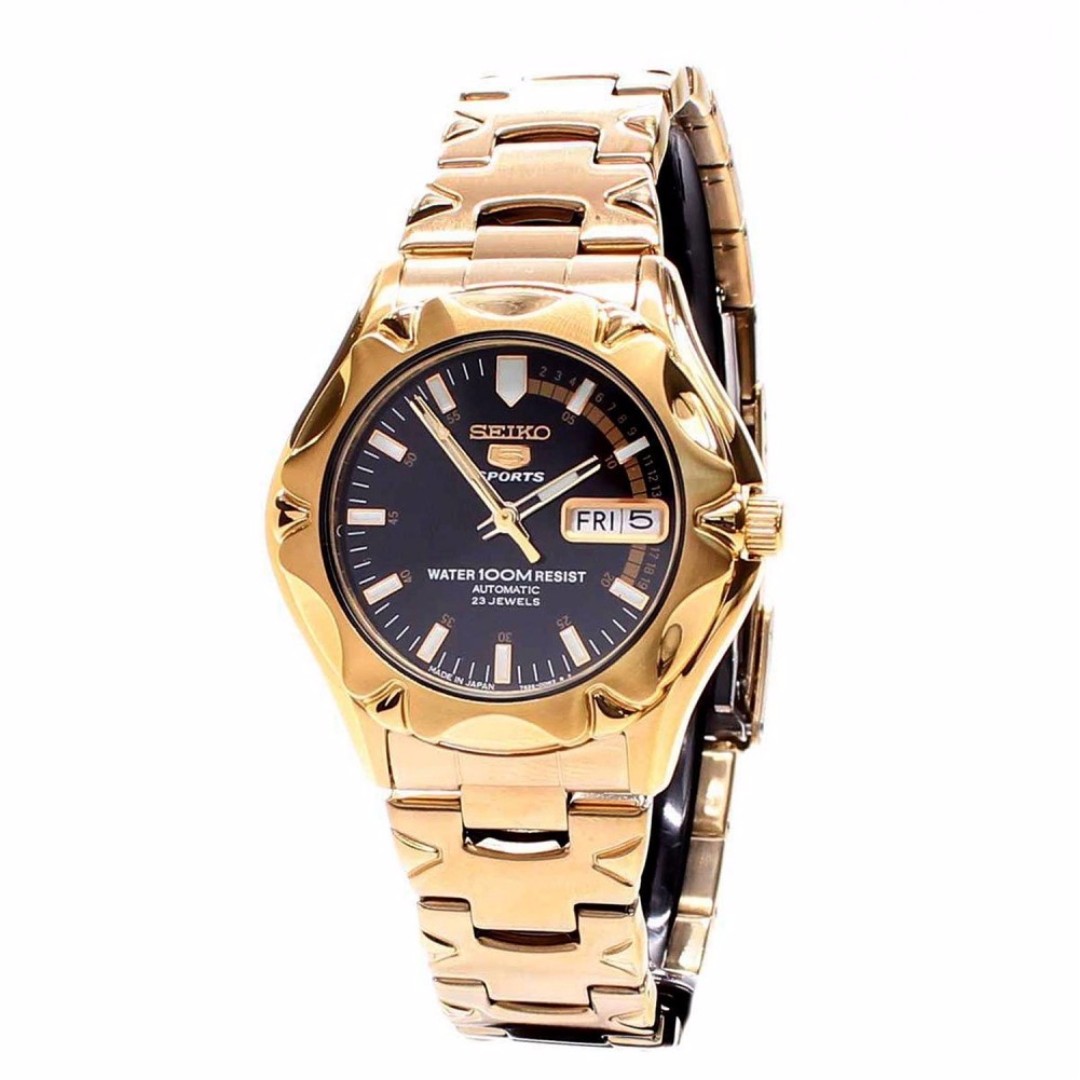 seiko automatic 23 jewels black