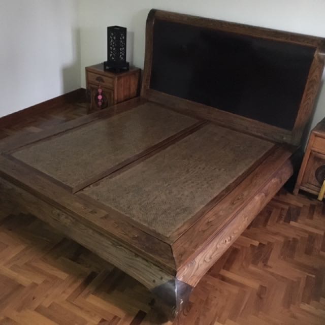 Solid WoodenAntique Emperor Bed Frame, Furniture & Home Living