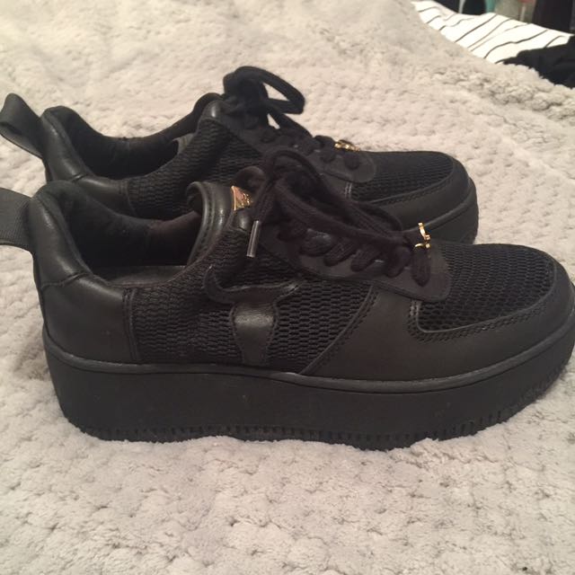 Windsor Smith Black Mesh Racer Shoes Size 5 Women s Fashion