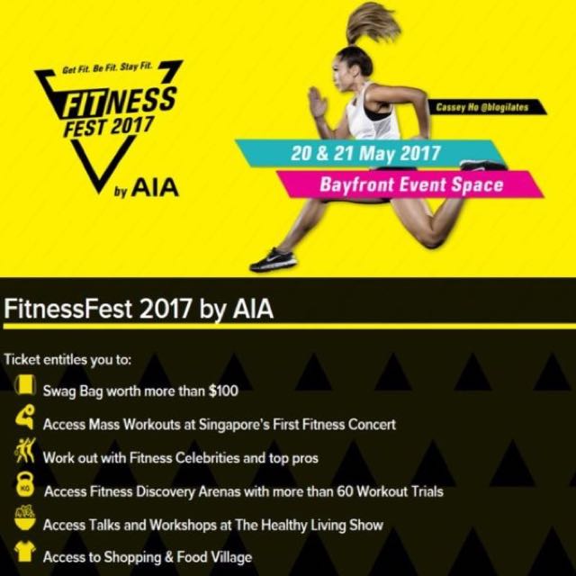 1 Left Early Bird Fitness Fest Singapore Ticket Tickets Vouchers Event Tickets On Carousell