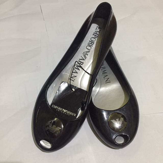 armani jelly shoes