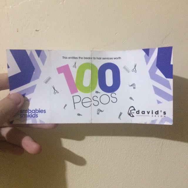David's Salon gc (Category: Store Credits) located in Quezon City. Submitted by bukoool (Listing ID 102604456, Image 1). Description: .