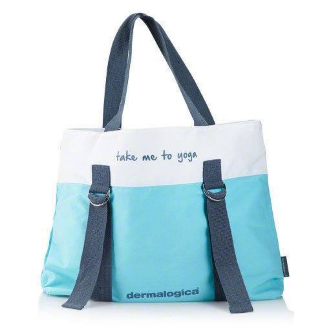 Dermalogica Canvas Shopper Tote Bag Take Me To Yoga Women S Fashion Bags Wallets Tote Bags On Carousell