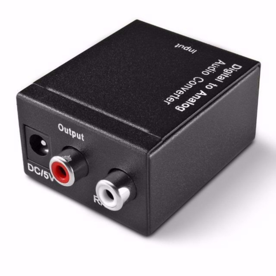 Digital Optical Coax to Analog RCA Audio Converter Adapter, Computers