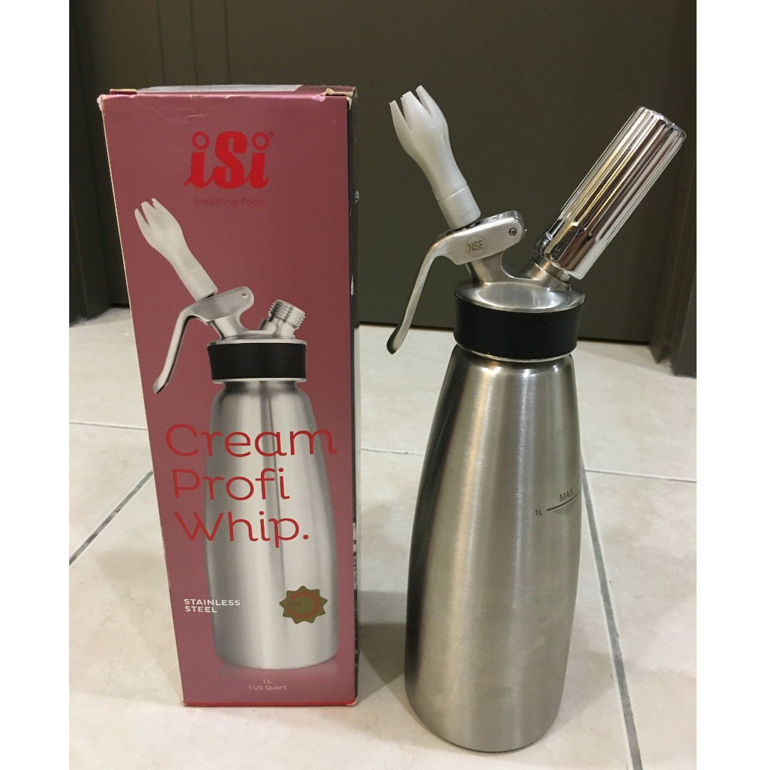 Isi Cream Profi Whip (1 Litre + Free Cream Chargers, Health & Nutrition, Medical Supplies