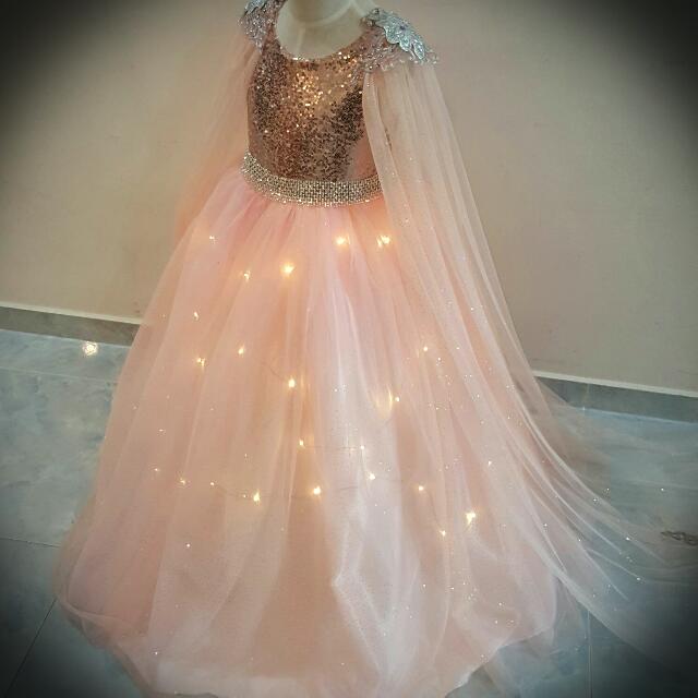 Light Up Sparkle Dress Babies Kids Girls Apparel On Carousell