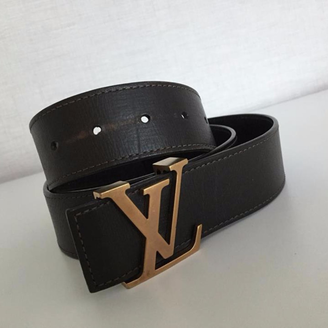 Louis Vuitton LV Iconic 20mm Reversible Belt Creme Beige